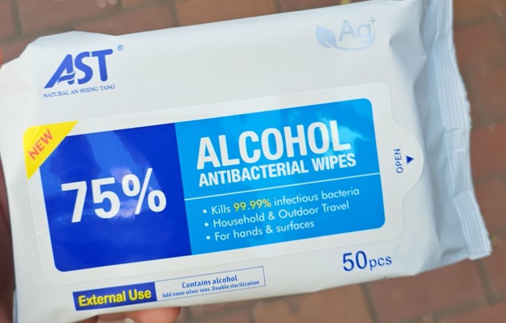 $5 酒精濕紙巾