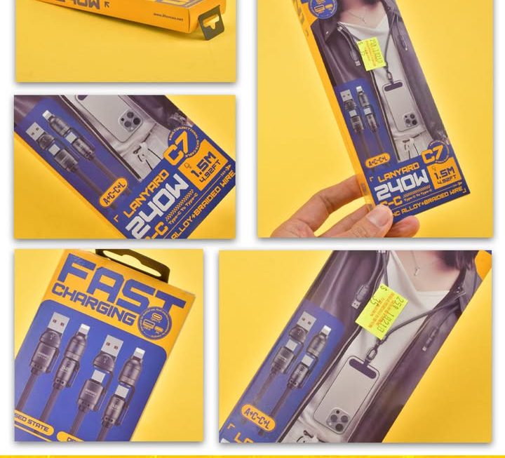 Remax.C7充電手機掛繩~$35