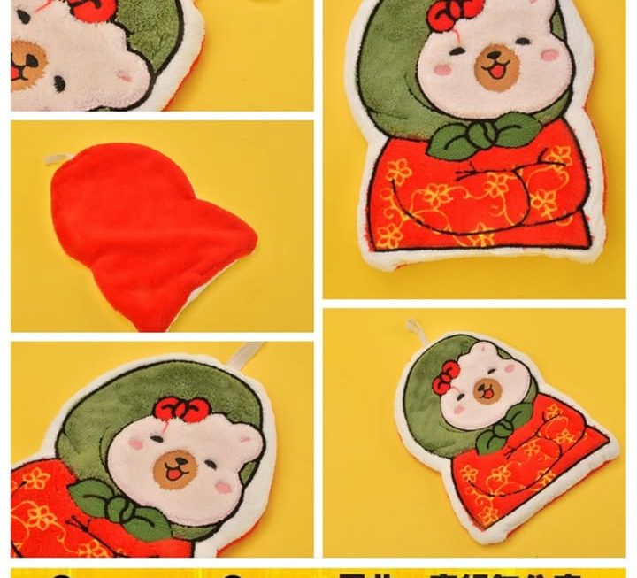 可愛公仔造型抺手毛巾~$9