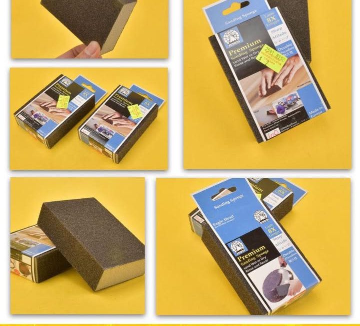 Premium Sanding Sponge 8X 高耐久型海綿砂紙~$2/個