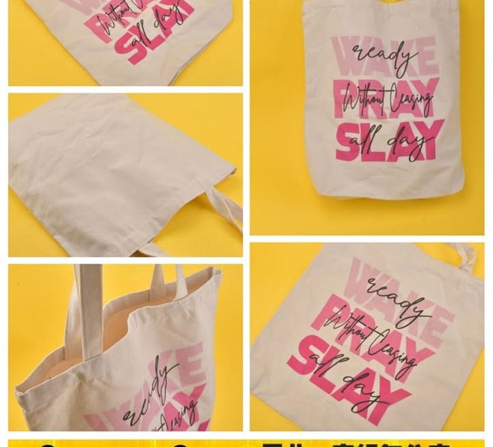 WAKE PRAY SLAY環保袋~$5