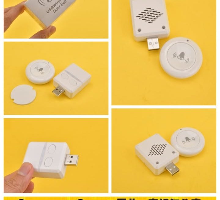 USB無線遙控門鈴套裝~$29