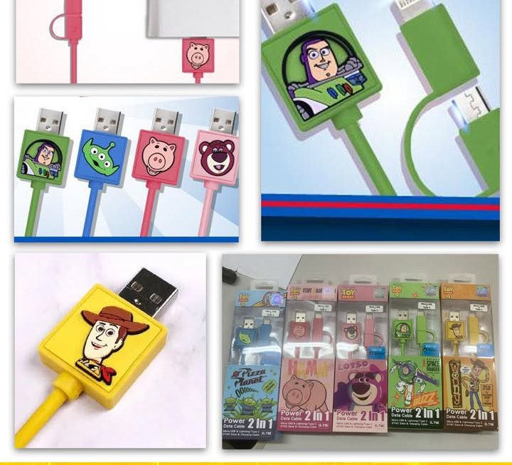 反斗奇兵二合一充電線~$9/條