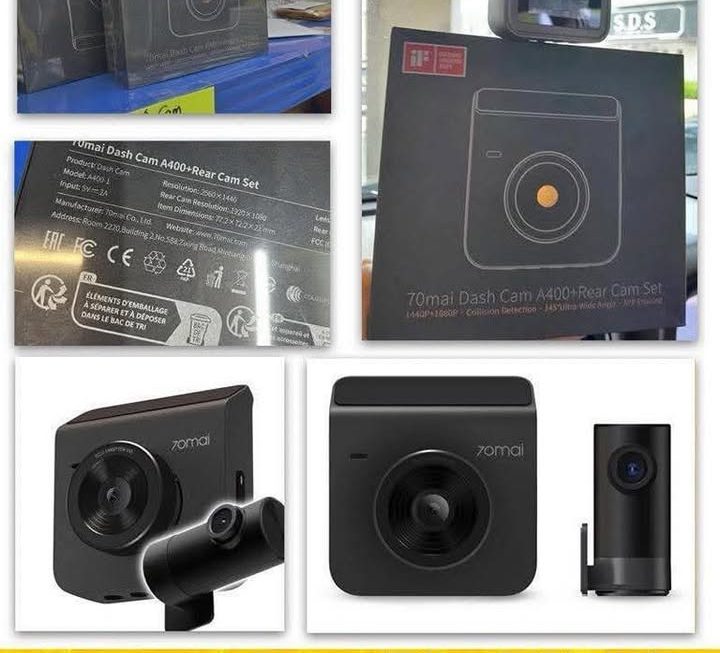 70mai Dash Cam A400+Rear 鏡頭套裝 ~$530