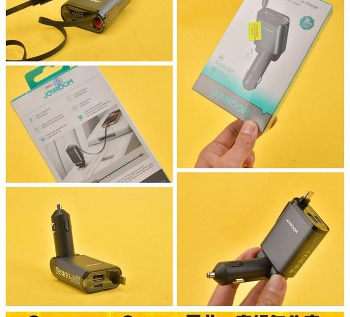 Joyroom三合一汽車充電器~$69