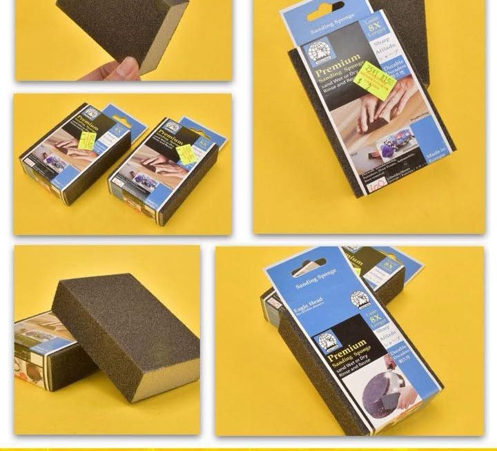 Premium Sanding Sponge 8X 高耐久型海綿砂紙~$2/個