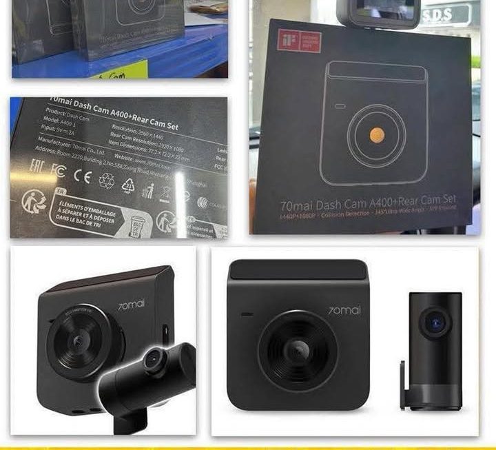 70mai Dash Cam A400+Rear 鏡頭套裝 ~$530