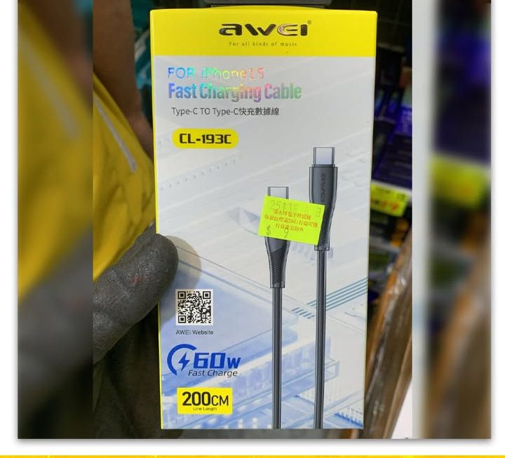 awei CL-193C數據充電線~$9
