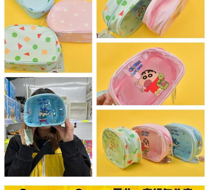 蠟筆小新化妝品收納袋 ～$25/個