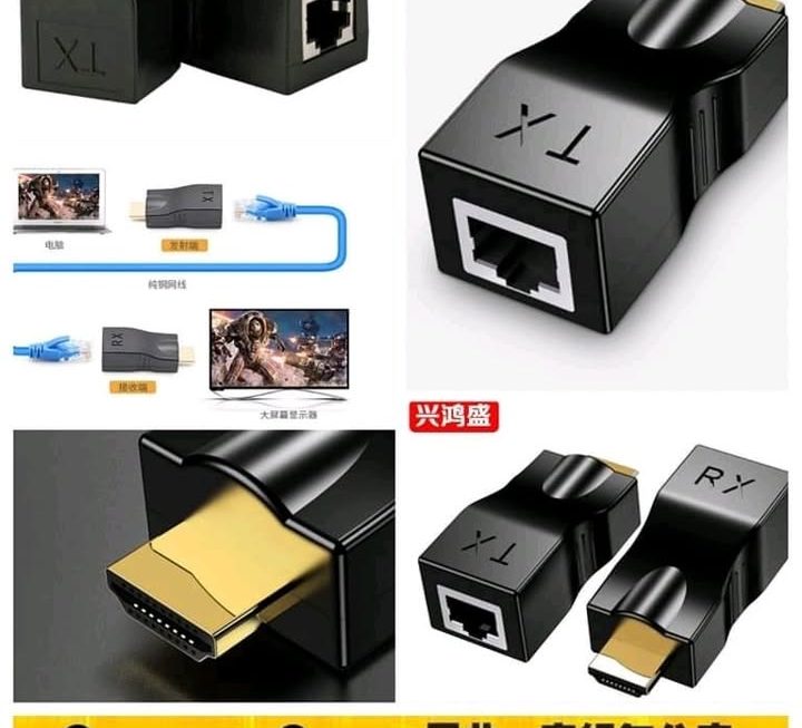 HDMI網線延長器~$15/一對