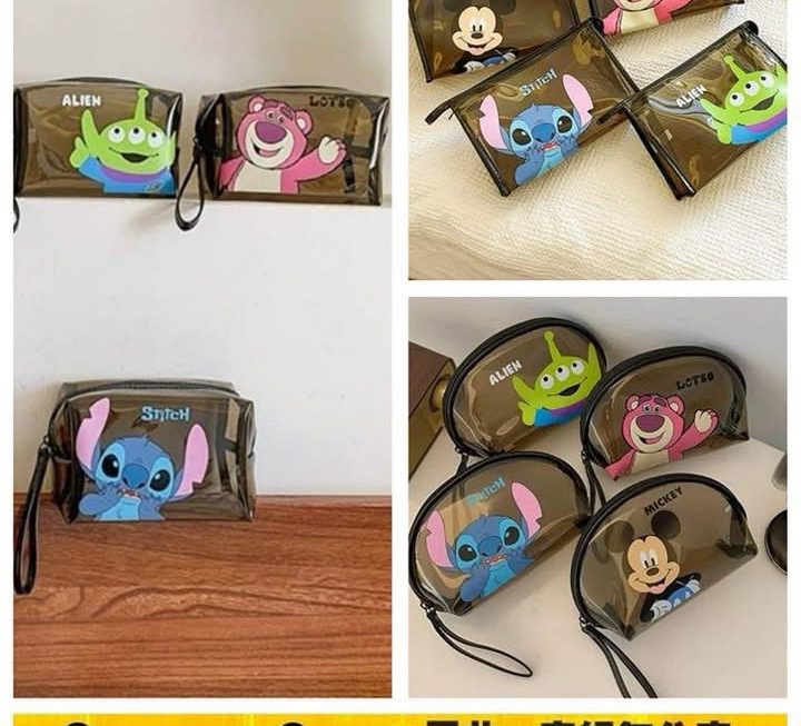 Disney半透明收納袋仔~$25/款