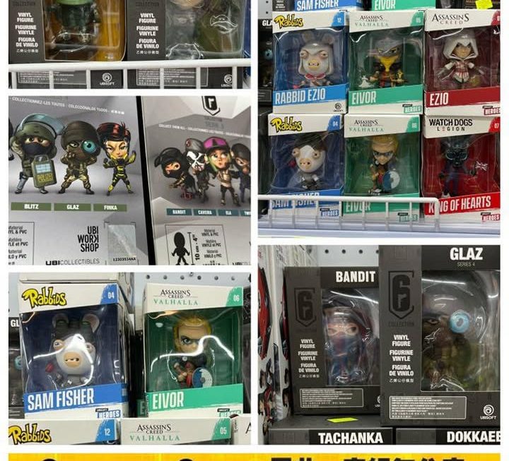 各款UBISOFT 公仔模型玩具 ~$29/隻