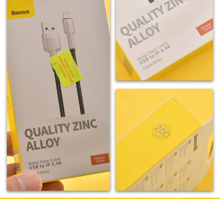 Baseus數據充電線~$29