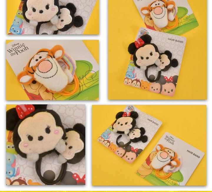 Disney造型紮頭髮橡筋髮箍~$9/款