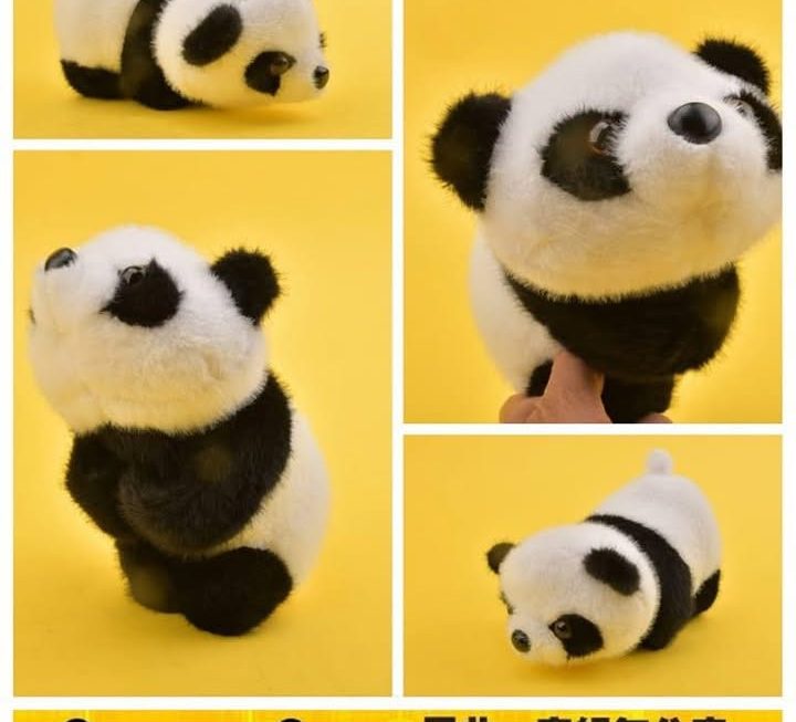 猴擒熊貓毛公仔~$15