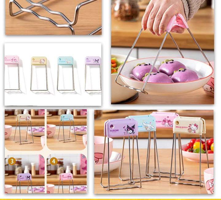 Sanrio 角色主題隔熱蒸餸夾 ~$19