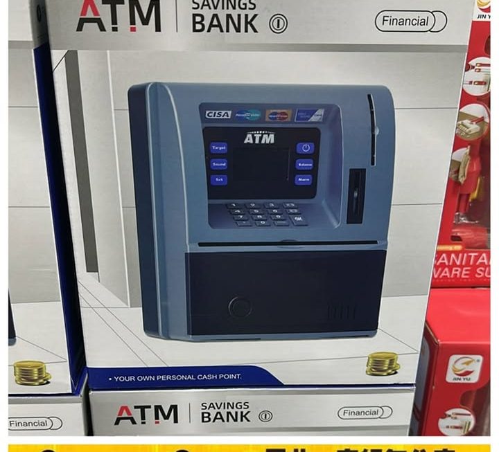 密碼開鎖存錢箱玩具仔~$99