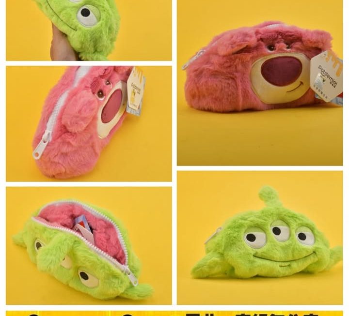 Disney毛絨收納袋仔~$19/款