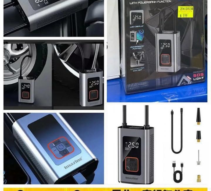 Imazing便攜式充氣機帶充電器~$199