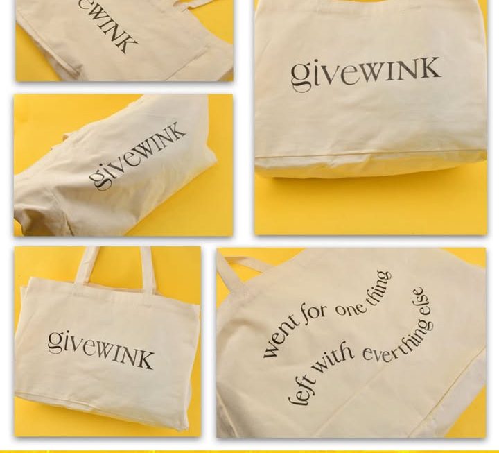 giveWINK手提大碼袋~$9