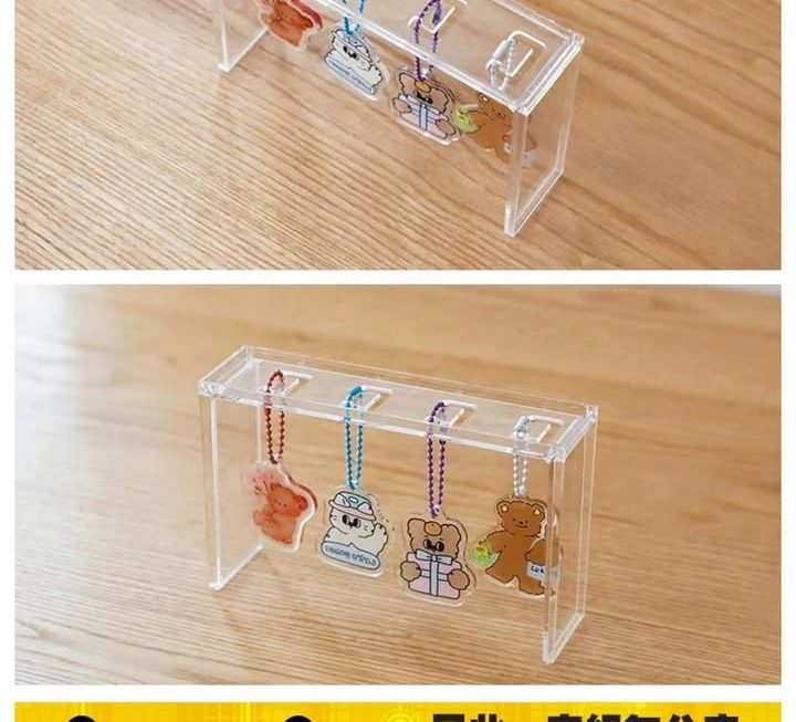 透明掛匙扣展示收納架~$15