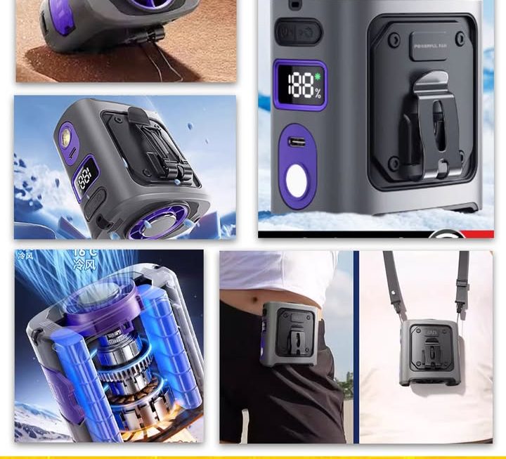 掛腰式充電風扇~$129
