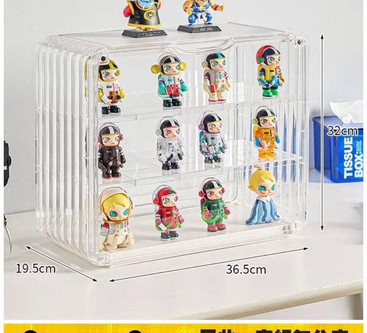 透明玩具展示收納箱～$49（細）