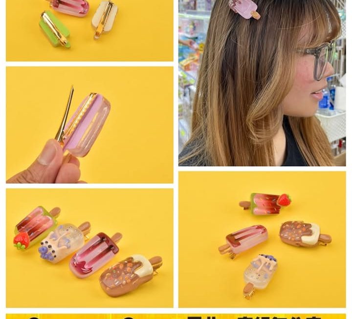 各款ice cream髮夾~$3/個
