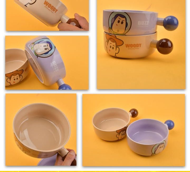 Disney圖案陶瓷碗~$29/款