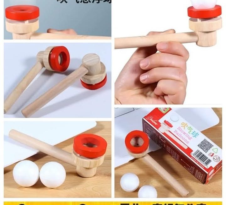 木質懸浮吹球玩具~$5