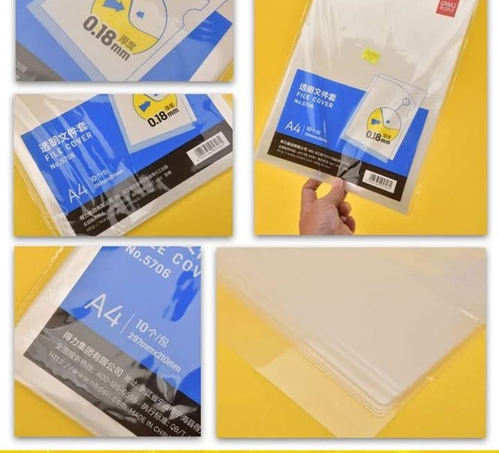 A4透明文件套 ~$9/包