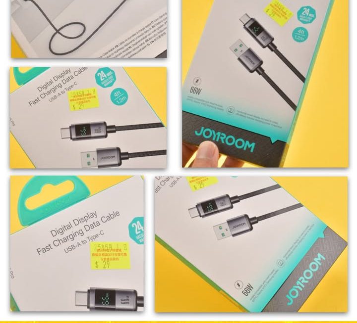 Joyroom數據充電線~$29