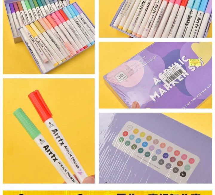Arrtx Acrylic 30色marker 筆~$29
