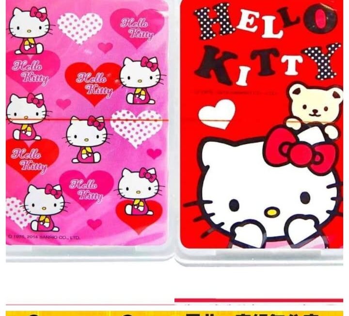 Hello Kitty撲克牌~$20/副