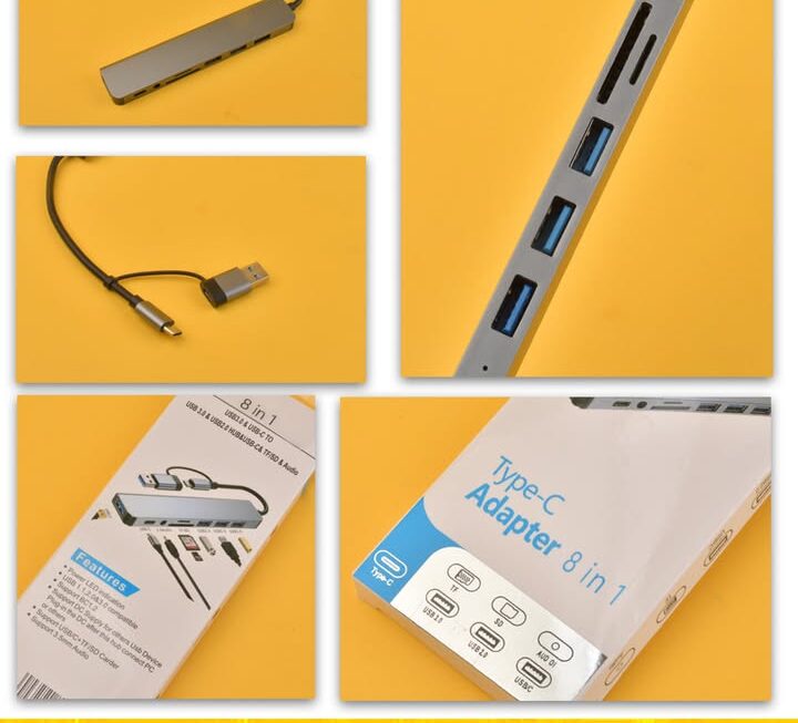 8合1 Type-C集線器~$25