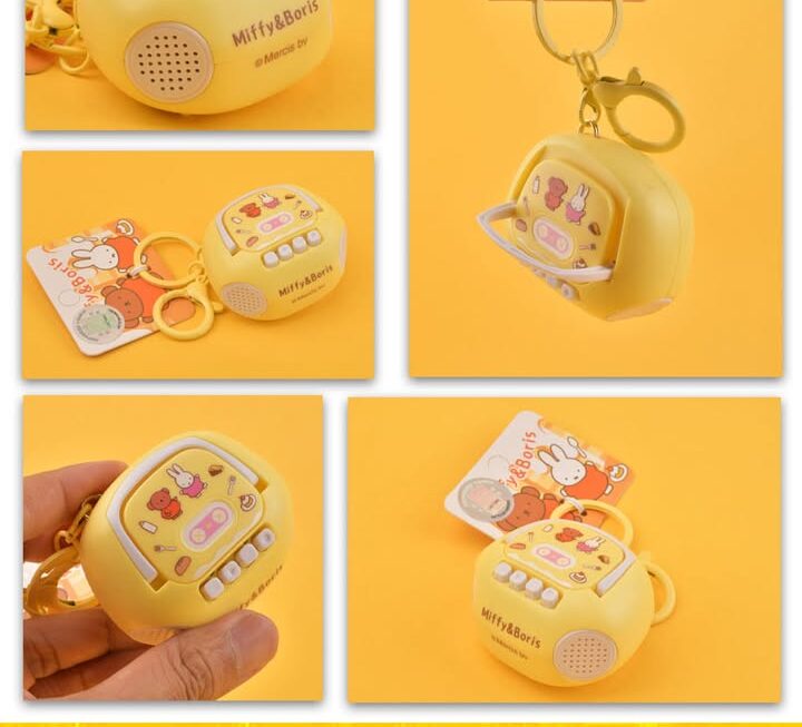 Miffy錄音機造型鎖匙扣~$19