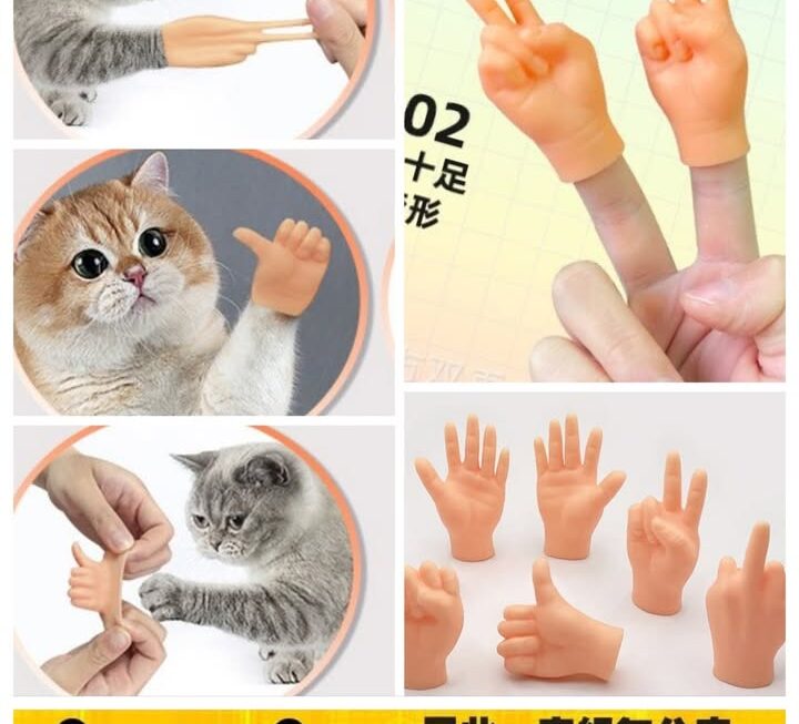 迷你搞怪假手玩具~$3/個