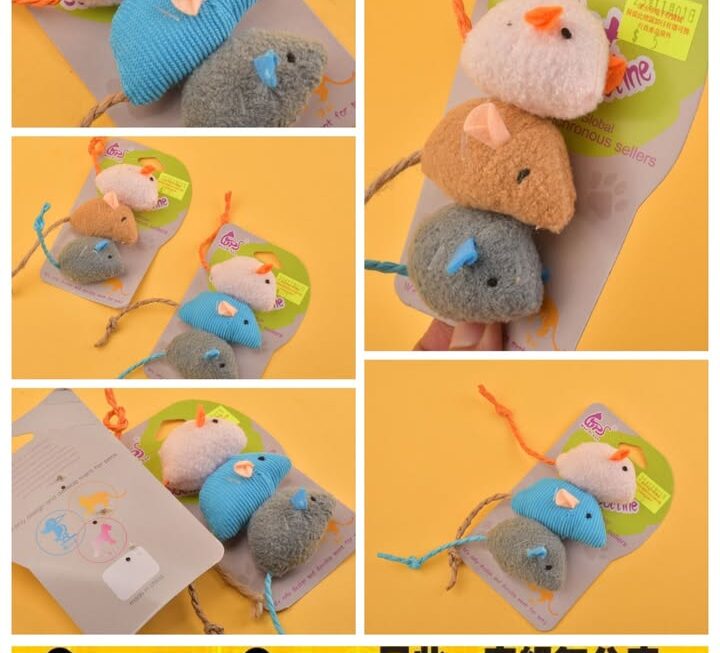 仿小老鼠毛玩具 ~$5/款