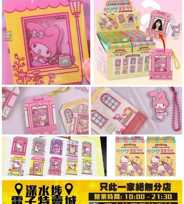 Sanrio角色迷你相架鎖匙扣盲盒~$35/個