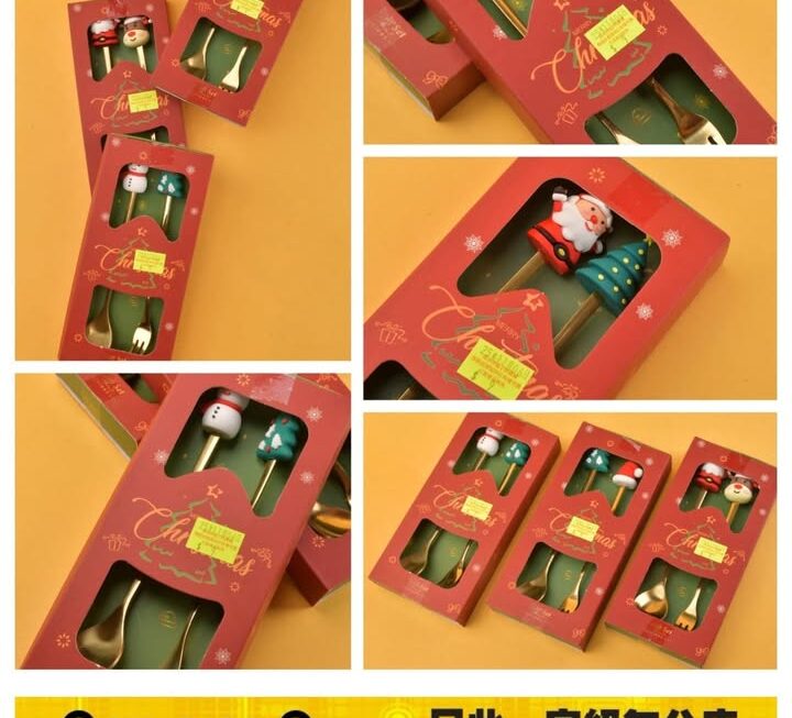 聖誕主題餐具套裝~$9