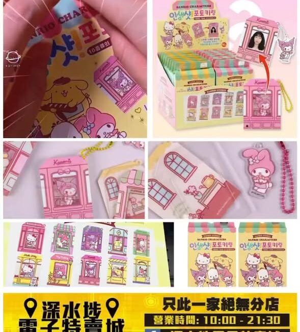 Sanrio角色迷你相架鎖匙扣盲盒~$35/個