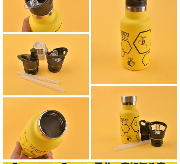 蜜蜂圖案保溫水樽~$19