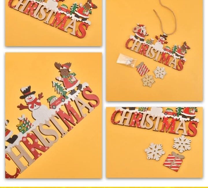 木質聖誕裝飾牌~$15