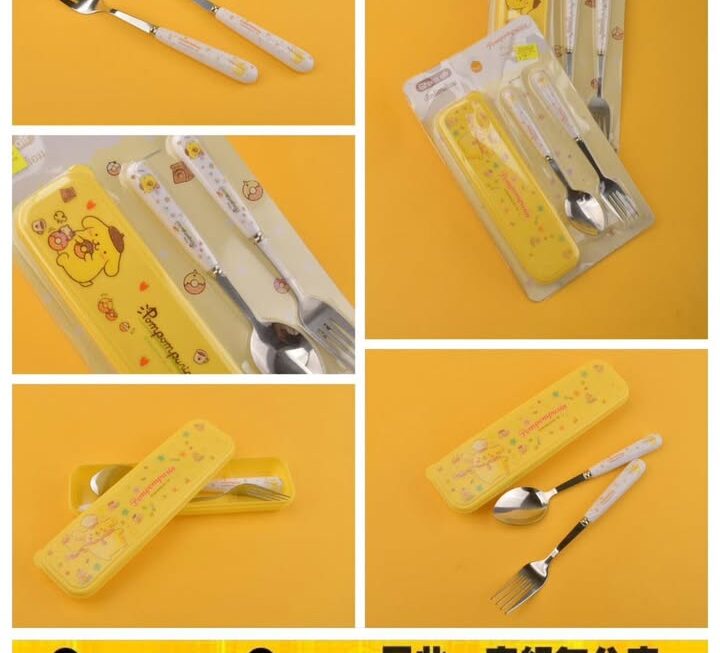 布甸狗主題餐具收納盒套裝~$25/套