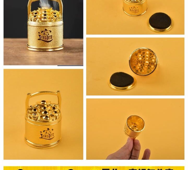 迷你一桶金造型香薰香爐~$9