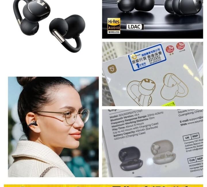 Soundpeats耳夾式藍牙耳機