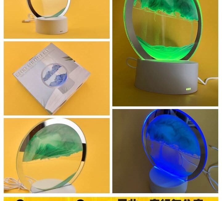 流沙發光夜燈~$25