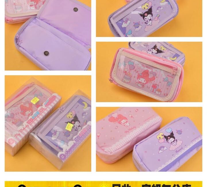 Sanrio 卡通主題角色筆袋～$29/款