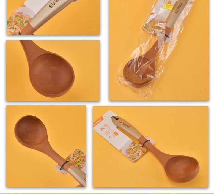 烏檀木長柄湯勺~$19