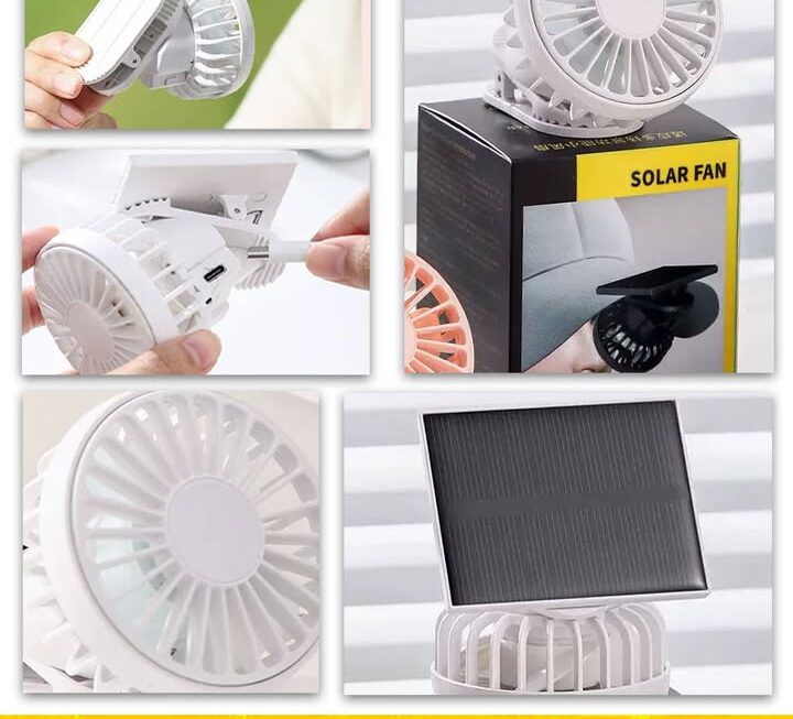 夾帽式太陽能小風扇~$19